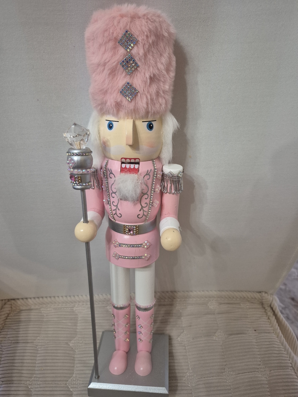 Pink & White Nutcracker Decor